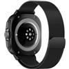 Hinnwer Cinturino per Samsung Galaxy Watch Ultra 47mm, Un clic Acciaio Inossidabile Chiusura Magnetico Metallo Cinturini per Maglia Milanese per Samsung Galaxy Watch 7 Ultra Nero