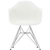 Vitra - Poltrona Eames Plastic Armchair - Bianco - Acciaio cromato - Designer Charles & Ray Eames