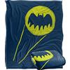 LOGOVISION Batman The Bat Signal Coperta super morbida al tatto setoso - 152 x 127 cm