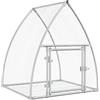 vidaXL Conigliera Argento 100x105x120 cm in Acciaio Zincato