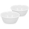Navaris Set 2X Ciotola Cane Gatto Porcellana - Scodella Cibo Secco Umido Acqua Croccantini Ø 13,8cm 330ml - Ciotoline Cani Gatti Animali Domestici