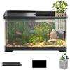 Generico Kit Per Acquario Pesci Rossii, Acquario Acqua Salata, Creativo Acquario Con Cestino, Acquario Acqua Salata Completo, Acquario Pesci Completo Per Guppy, Pesci, Creativo Ed Elegante