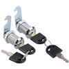 Heuskay 4 serrature a cilindro in metallo per armadietti, serrature a camma con chiave simile, chiusura per cassetti con 2 diverse piastre di bloccaggio (30 mm)