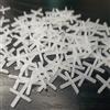 QTACIE Distanziatori per piastrelle da 2 mm, in plastica, a forma di croce, per un posizionamento accurato delle piastrelle, fai da te, lastre da giardino, piastrelle da parete, 200 pezzi