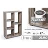 Gicos Scaffale in Legno Ermes cm 60x24xh.87 Colore Olmo