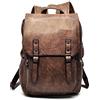 PR Service Zaino Casual eco pelle da Uomo Donna con Tasche Zip disponibile in Diversi colori (Marrone)