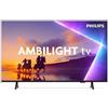 Philips Smart TV 55" 4K Ultra HD QLED Titan OS Ambilight Classe F Nero 55PUS8510