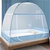 TATAFUN Zanzariera per letto Pop Up, zanzariera pieghevole da letto, zanzariera portatile da viaggio, tenda da campeggio per camera da letto, campeggio, facile da installare, a maglia fine (200 x 150 x 150 cm, blu)
