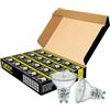 EACLL Lampadine LED GU10 4.9W Equivalente a Alogena 75W, Pacco da 20, 585lm Luce Bianco Neutro 4000K, Faretti AC 230V senza Sfarfallio, Angolo a Fascio 120° Spot, Non Dimmerabile Lampade Riflettore