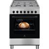 Electrolux LKK620000X Cucina Gas 4 Fornelli 1 Elettrico da Acciaio inossidabile