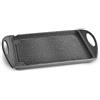 Lagostina Speciali Piastra Antiaderente Gas e Forno, in Alluminio Pressofuso, 34 x 26 cm, Bistecchiera e Griglia Panini, Manicature Ergonomiche