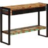 vidaXL Tavolo Consolle 110x30x76 cm in Legno Massello Riciclato
