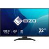 EIZO Monitor EIZO FlexScan EV3240X-BK LED display 80 cm [31.5] 3840 x 2160 Pixel 4K Ultra HD Nero (EV3240X 32 4k Widescreen IPS) [EV3240X-BK]