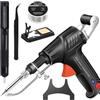 Generico Set Di Cinque Saldatrici,Utensili Per Saldatura Laser Industriali Riscaldati Internamente,Pistola Per Saldatura Versatile,Saldatrice Laser Portatile (nero A)