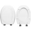Hydro Home Tavoletta Wc Compatibile con serie Venice della ceramica RAK,Tavoletta Water con Cerniere Regolabili Fissaggio dall' Alto MADE IN ITALY