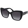 Dolce & Gabbana DG4348 501/8G | Occhiali da Sole Graduati o Non Graduati | Prova Online | Plastica | Cat Eye, Ovali / Ellittici | Nero | Adrialenti