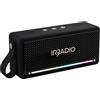 IRRADIO IR-M5 Classic, Altoparlante Portatile Potente, Doppio Driver da 50mm, Subwoofer Passivo, 20W di Potenza. Suono bilanciato, Illuminazione LED RGB, Grado di impermeabilizzazione IPX7, Funzione