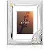Generico Cornice Portafoto Religiosa per Cresima in Argento PVD con Croce e Simboli Sacri, 9x13 cm