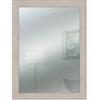Lupia - Specchio da Parete Moderno BOSTON 43x69 cm, Cornice in Legno MDF Ecologico, Design Shabby e Versatile, Adatto a Ingressi, Soggiorni, Camere, Vetro Beige