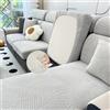 LJQAIZYL Copri Seduta per Divano Impermeabile Separati Coprisedile Divano con Penisola AntiGraffio Copriseduta Divano 3/4/2/1 Posti Jacquard Copri Cuscino Divano Antimacchia,lightgrayB-2-seater-X（95-135cm)