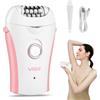 Gxpjycfob Epilatore elettrico donna 2 velocità impostazioni e LED luce, ricaricabile e wireless, 24 pinzette coperte, 120 minuti di funzionamento tempo, per viso gamba braccio bikini ascelle