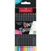 Faber-Castell Matite Colorate Black Edition - Set Da 12, Mina Resistente, Ergonomiche, Per Carta Chiara E Scura - Foto 13