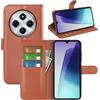 Fertuo Cover per Xiaomi Redmi 14C / POCO C75, Custodia Portafoglio Cover a Libro in Pelle Flip Case con Silicone Bumper, Fibbia Magnetica, Porta Carte, Kickstand, per Redmi 14C / POCO C75, Marrone