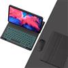 VLEAQC Custodia con Tastiera per Lenovo Tab P12 12,7 Pollici TB370FU 2023, Tastiera Bluetooth Rimovibile con Mouse, retroilluminati a 7 Colori, Copertura Protettiva Completa Leggera,Nero
