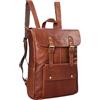 STILORD Manila Zaino lavoro uomo pelle porta computer 15.6 pollici donna stile vintage grande per l'università lavoro ufficio montagna Colore:cognac-marrone