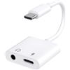 Ticenpe Adattatore USB C Jack 3.5mm PD 60W con DAC Chip 2in1 Adattatore per Cuffie USB C con Porta di Ricarica Type C per iPhone 16 15 Pro Max Samsung Galaxy S24/S23/S22 Ultra iPad Pro Pixel 8 Huawei Xiaomi