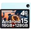 DOOGEE T10W Tablet 10 Pollici, 16GB+128GB(2TB TF) Tablet Android 15, Dual 4G LTE + 5G WiFi Tablets, 8000mAh Batteria,GMS/Widevine L1/Face ID/OTG/ BT5.0/GPS/5MP/3.5mm Jack - Blu