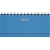 Agendepoint.it - Planning Settimanale Agenda 2026 Da Tavolo 13x30cm Spiralato - Azzurro