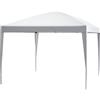 Outsunny Gazebo Pieghevole con Corde e Picchetti da Giardino Tessuto Oxford 2.95x2.95M Bianco
