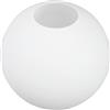 OSALADI Paralume a sfera in vetro opale, paralume di ricambio in vetro di ricambio, 3 cm, foro per lampada da soffitto, lampada da soffitto, lampada da parete, soggiorno, decorazione bianca