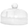 Colcolo Copertina di supporto per torta in vetro, copertura alimentare, coperchio del display per torta, cloche per esposizione pasticceria per decorazioni, 17.5x24cm