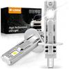 D-Lumina Lampadina LED H1,100W 16000LM 6500K Chip CSP Super Luminoso Abbaglianti e Anabbaglianti,1:1 Design di Ricambio Lampada Alogena Non Polarità,Plug and Play,2 pezzi