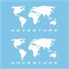 Autodomy Pack 2 Unita Adesivo Planisfero 30x16 cm | Mondo Adesivi per Auto Esterni Resistente Pioggia e UV | Mappa del Mondo Adesivo per Auto,Camper e Camion di Facile Installazione | Colore Bianco