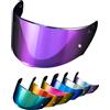 PSLER Visiera per Casco per LS2 Outer FF320 Rapid FF353 Assault FF328 Stream FF800,Visiera Colorata Accessori per Casco da Moto Ricambio(Viola Intenso)