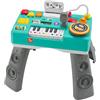Fisher-Price Consolle per DJ Gioca e Impara, tavolino con tastiera musicale, luci, suoni e canzoncine, Edizione: Inglese, UK; Italiano; Portoghese; Espagnolo, Castilian, HRB60