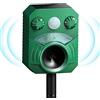 TFORT Ultrasuoni Repellente Gatti ad Energia Solare, Ricarica USB, Impermeabile, con Potente Luce LED, Efficace Contro Gatti, Cani, Volpi, Ratti, Martore