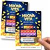 GHIBLI 2 Biglietti Gratta e Vinci Madrina e Padrino, Idea Divertente e Originale | Due messaggi da grattare: Vuoi essere il mio padrino? Vuoi essere la mia madrina? Finta lotteria con sorpresa per battesimo