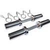 qibylift Manubrio olimpico con manico caricabile, adatto per pesi olimpici da 5,1 cm, ideale per allenamento di forza in palestra a casa