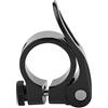 Akozon Morsetto per reggisella in lega di alluminio da 25 mm, a sgancio rapido per bici da strada, mountain bike, colore nero