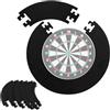 Piashow Dart Catchring Surround, bersaglio per bersaglio di protezione per freccette, anello di protezione per bersaglio per freccette Ø 45 cm, diametro totale 72 cm