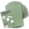 NEUSER PAPIER UmWelt by Gustav Neuser, 25 fogli di carta kraft vintage verde naturale, formato DIN A4, 21 x 29,7 cm, 210 x 297 mm, 240 g/m², carta kraft vintage