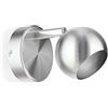 ledscom.de Plafoniera/Applique TAURI, acciaio inox opaco, 1x GU10 max. 25W