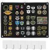 HhBdy Pannello Raccolta Patch Militari Tattici, 60 x 45 cm Da Parete Tattico Militare, Pieghevole Con 6 Occhielli per Il Fissaggio Di Badge E Adesivi (Nero)