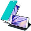 Cadorabo Custodia Libro per Samsung Galaxy J5 2016 in TURCHESE PETROLIO - con Vani di Carte, Funzione Stand e Chiusura Magnetica - Portafoglio Cover Case Wallet Book Etui Protezione