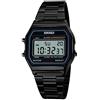 SKMEI Orologio digitale classico da uomo e ragazzo, con sveglia, cinturino in metallo e cronometro, Nero , Bracciale