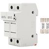 LiebeWH Portafusibili Quick Breaking 2P Solar PV Base FusibilePortafusibili Fotovoltaico con Fusibili PV 30A 1000V DC 10x38